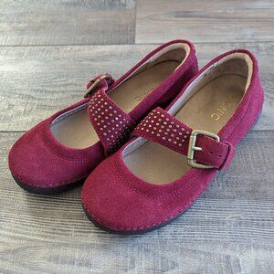 Vionic Women's Cloud Goleta Mary Jane Comfort Supportive Flats Dark Red 6.5